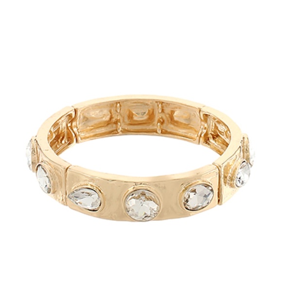 Teardrop & Oval Station Bracelet - Picture 1 of 2